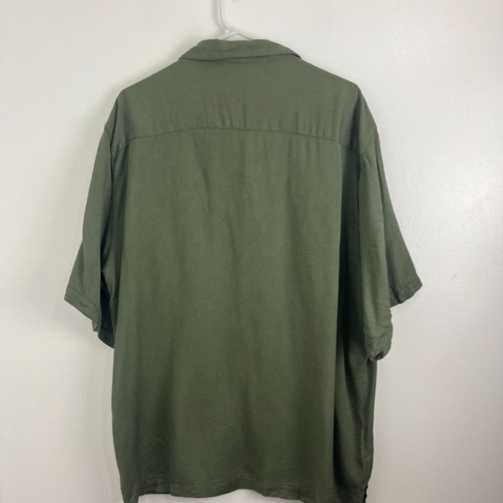 Tommy Bahama Olive Button Down Shirt - Picture 6 of 6